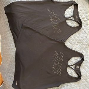 Two champion dry fit workout tanks. S and XS